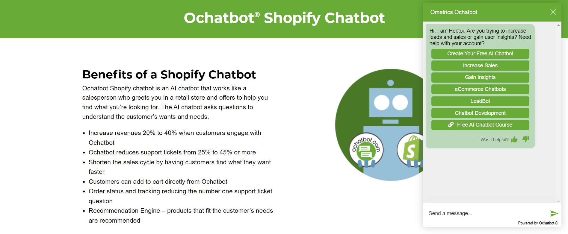 shopify ochatbot