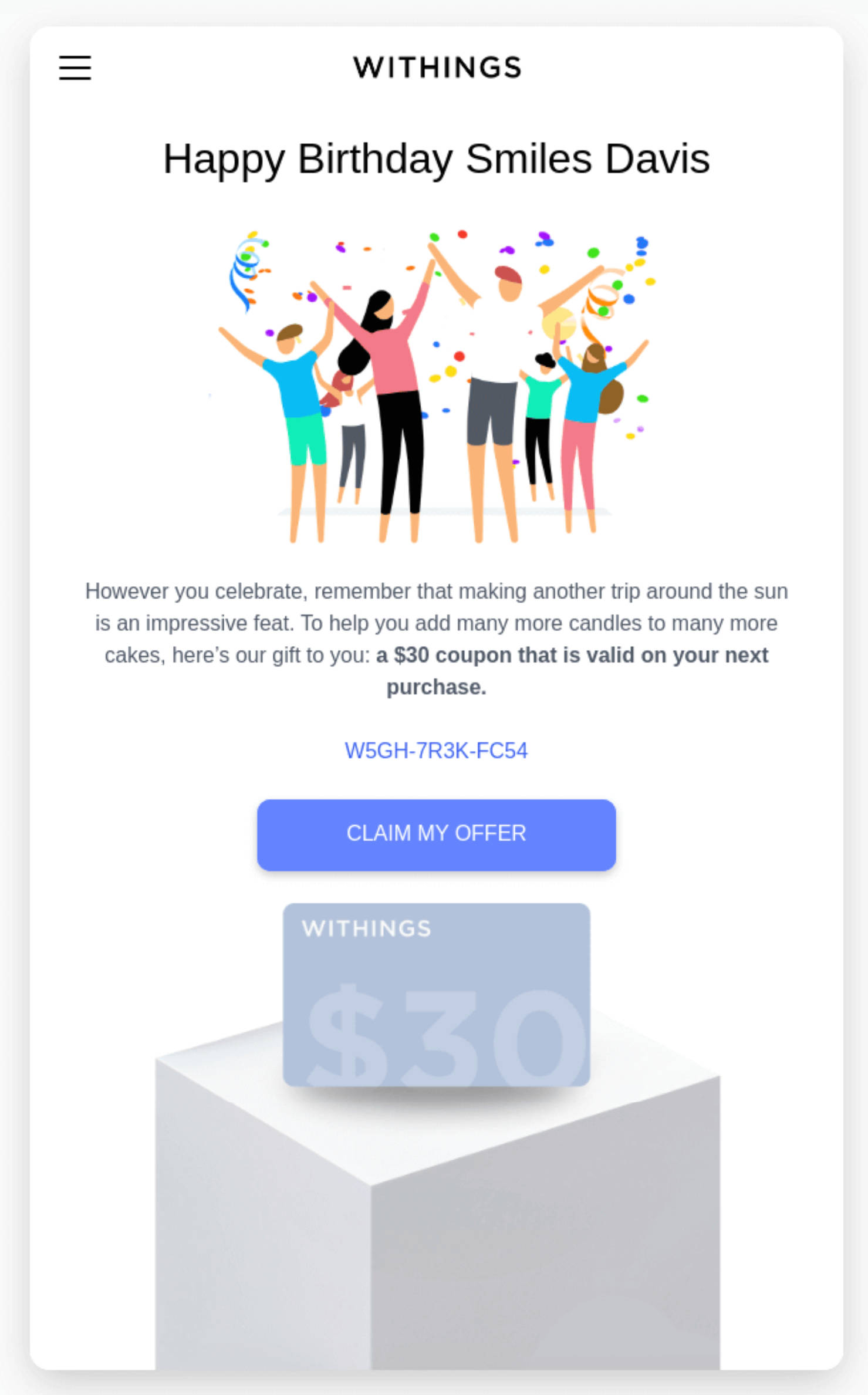 Personalized Emails Example