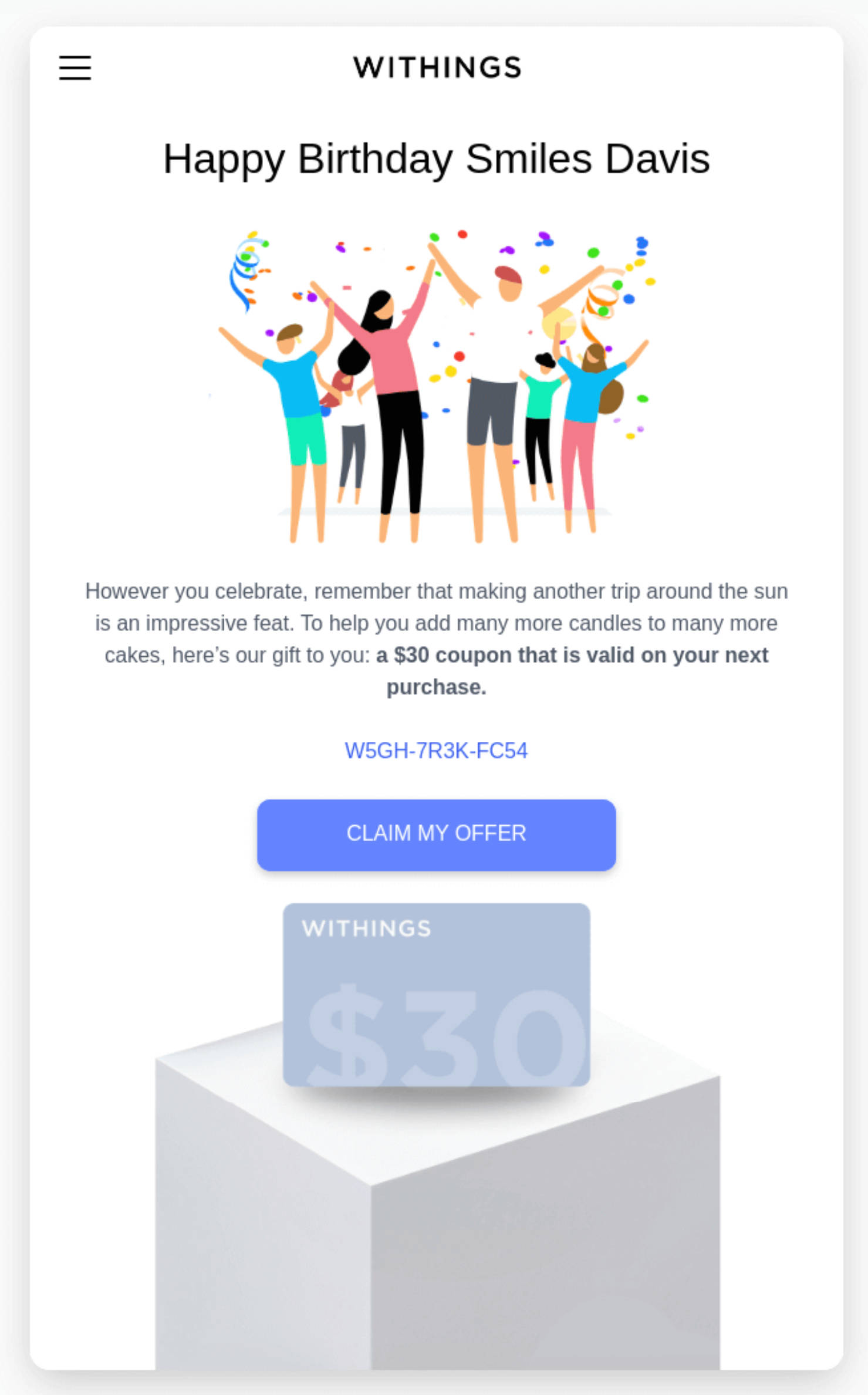 Personalized Emails Example Personalized Emails Example