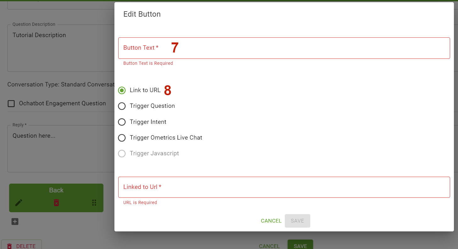 Other Questions 4 Screenshot of Button Editor