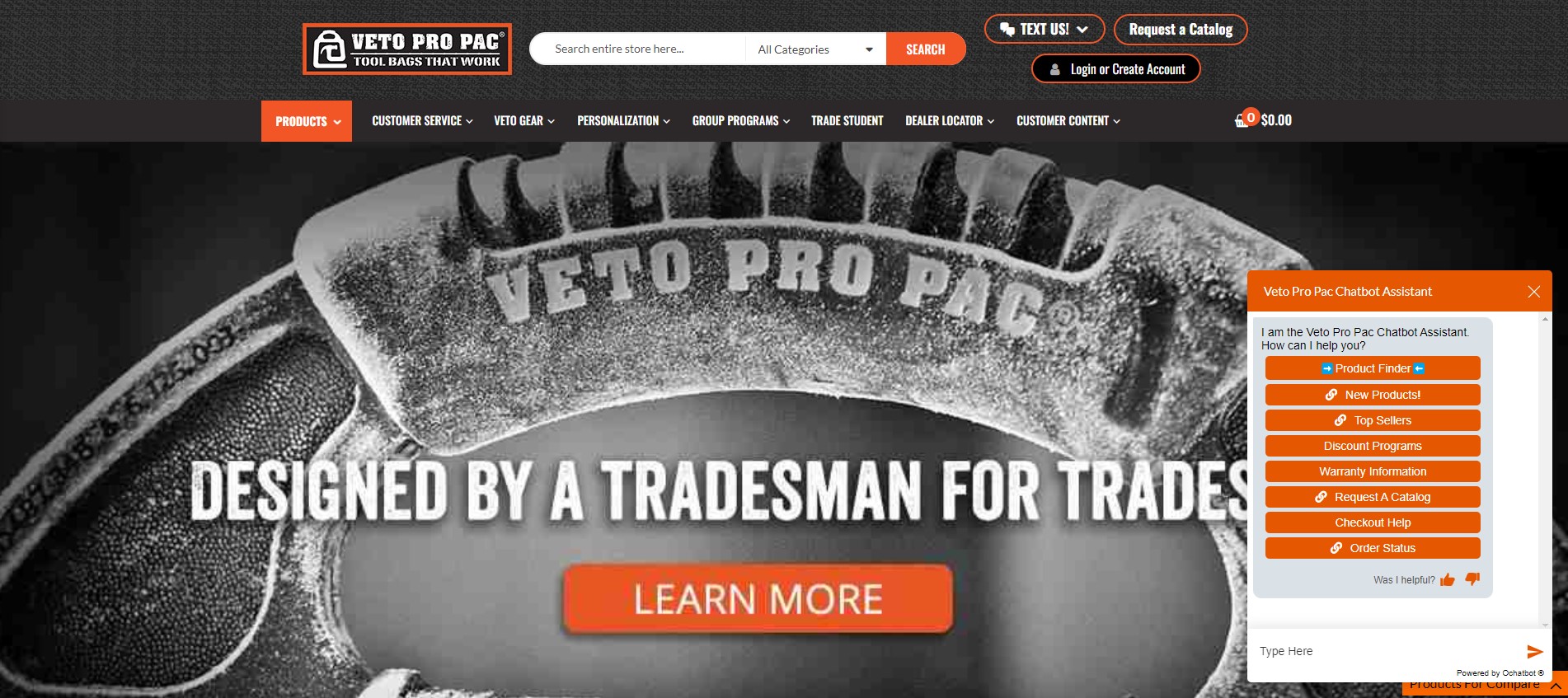 Screenshot of Veto Pro Pac