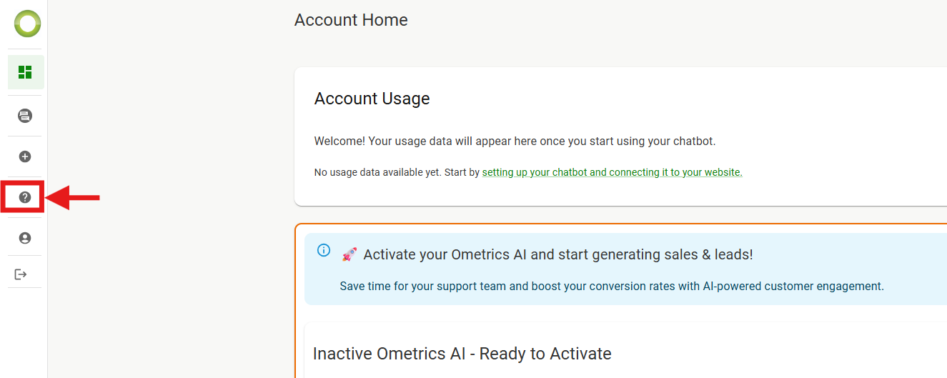 Ometrics dashboard screenshot