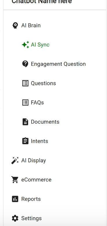 screenshot of ometrics sidebar