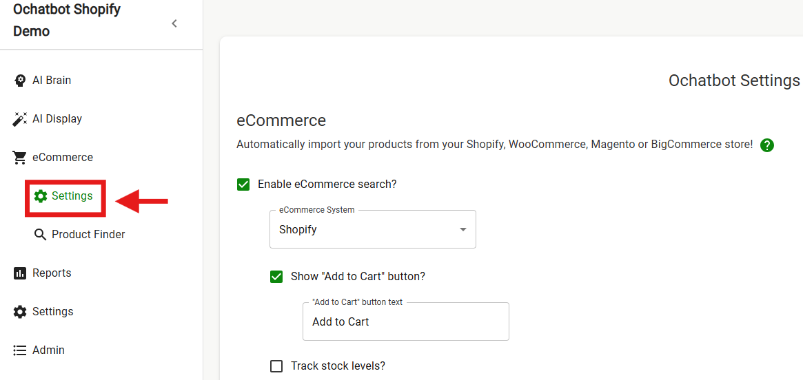 screenshot of intelligent website ai layout tab