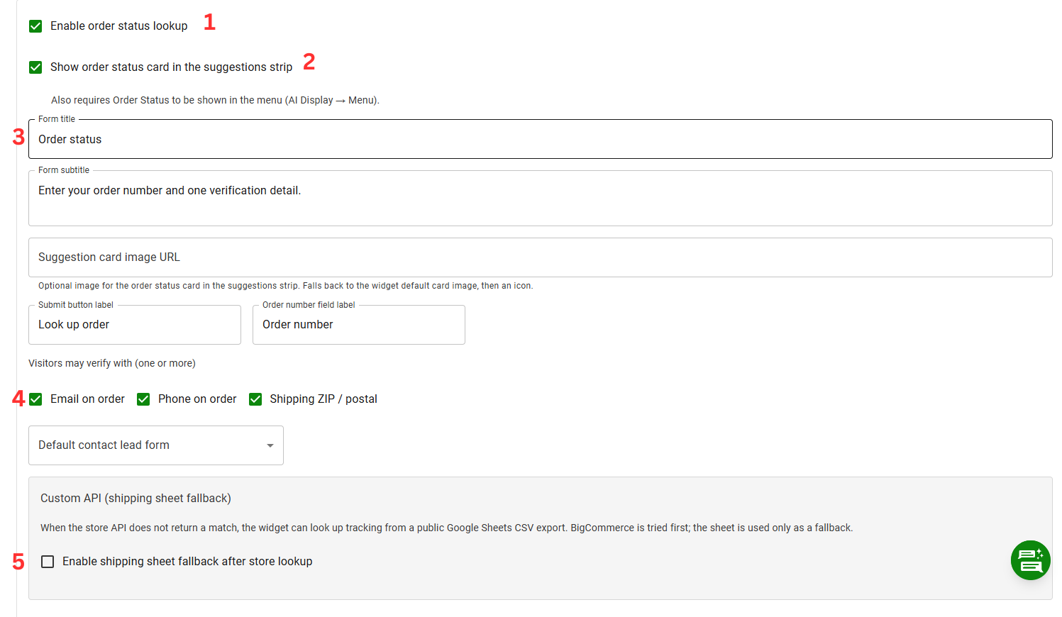 screenshot of intelligent website ai layout tab